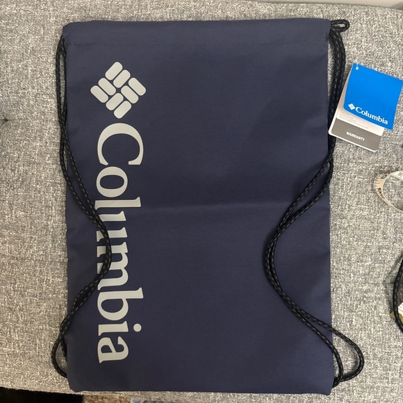 Columbia Other - Columbia Dark Blue Drawstring Backpack